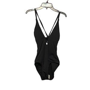 Cole‎ One Piece Black Swimsuit with Crisscross Straps Women’s Size 6 NWT
